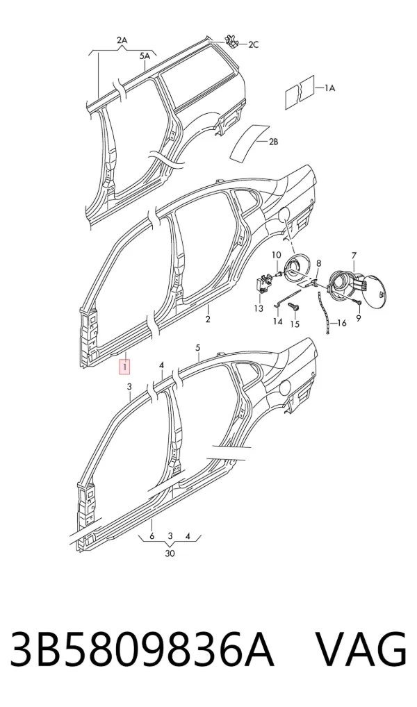  3B5809836A VAG