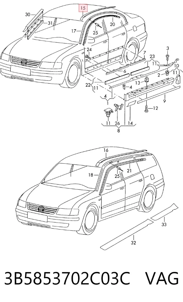 3B5853702C03C VAG