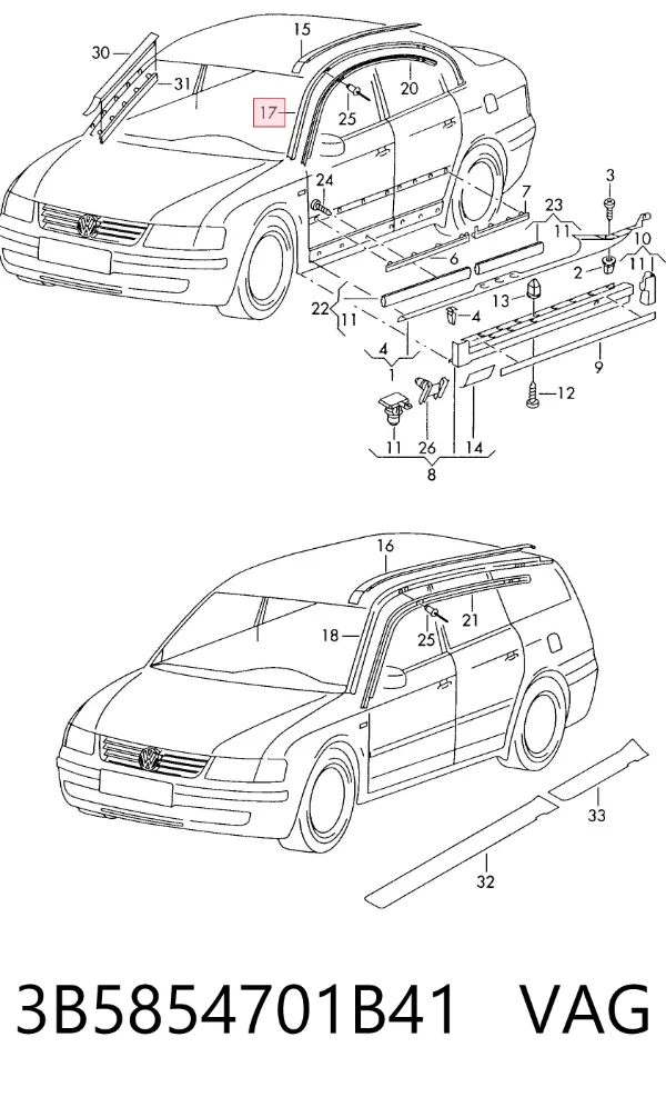  3B5854701B41 VAG