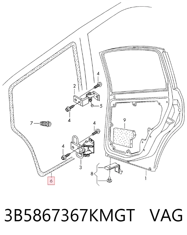  3B5867367KMGT VAG