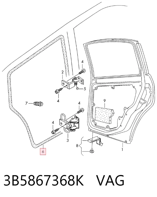  3B5867368K VAG