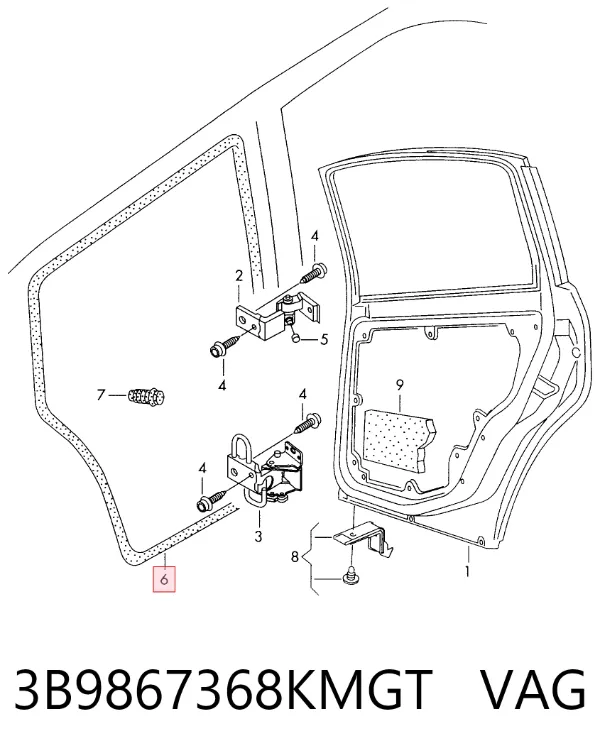  3B9867368KMGT VAG