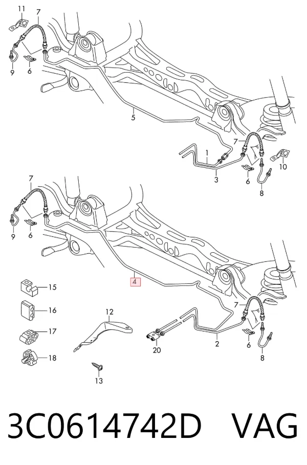 3C0614742D VAG