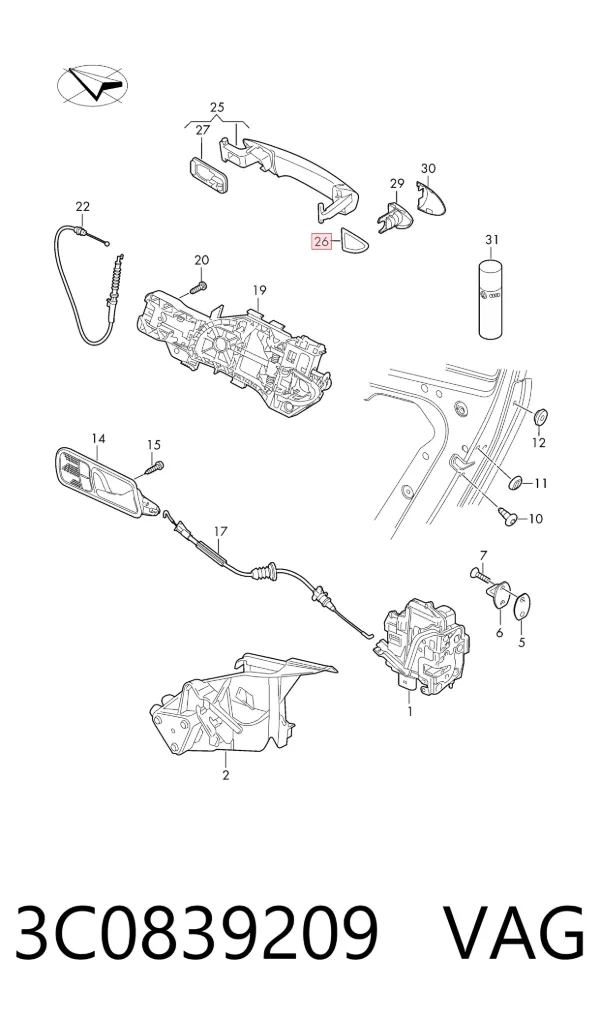  3C0839209 VAG