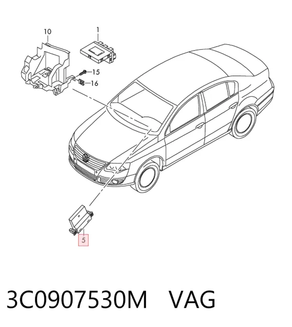 Модуль "Диагностический интерфейс" 3C0907530M VAG
