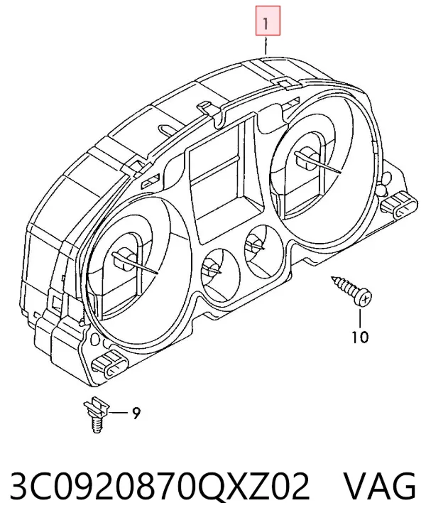Панель приборов 3C0920870QXZ02 VAG