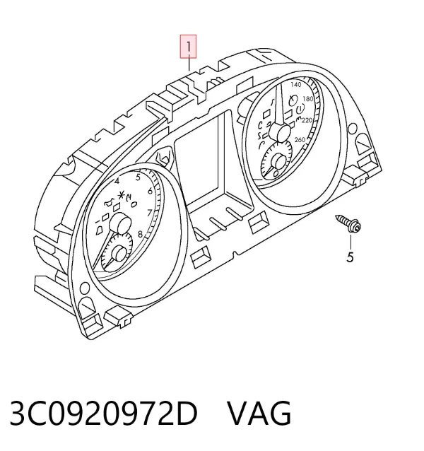 Панель приборов 3C0920972D VAG