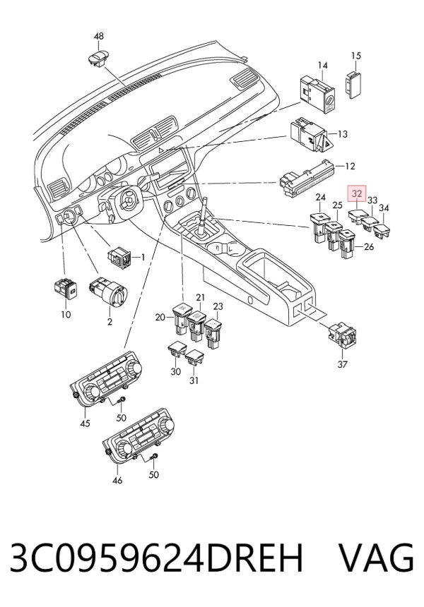  3C0959624DREH VAG