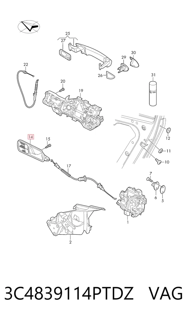  3C4839114PTDZ VAG