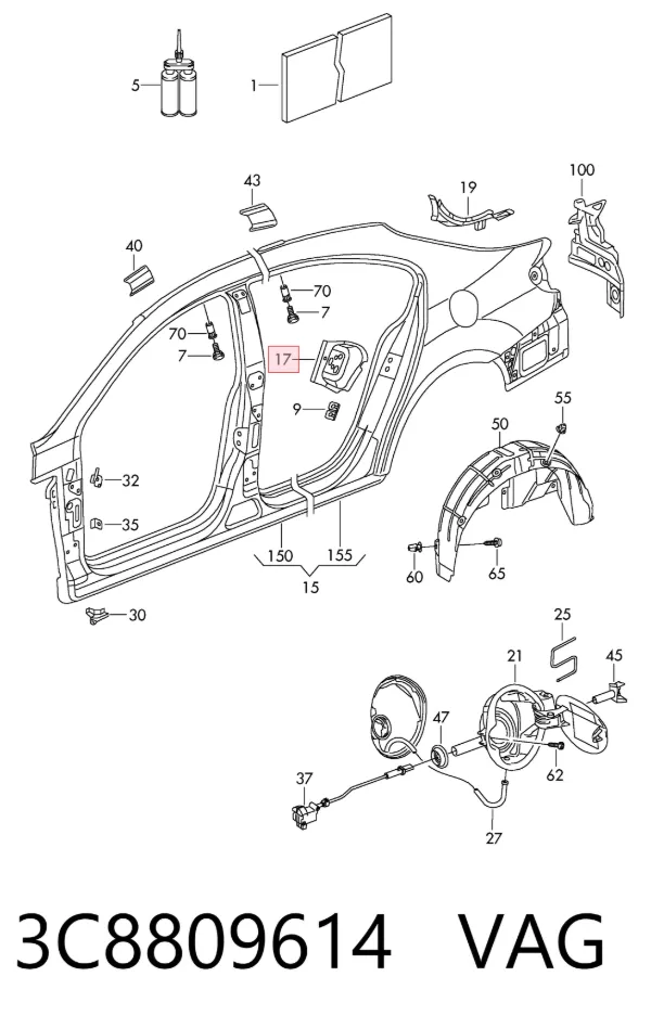  3C8809614 VAG