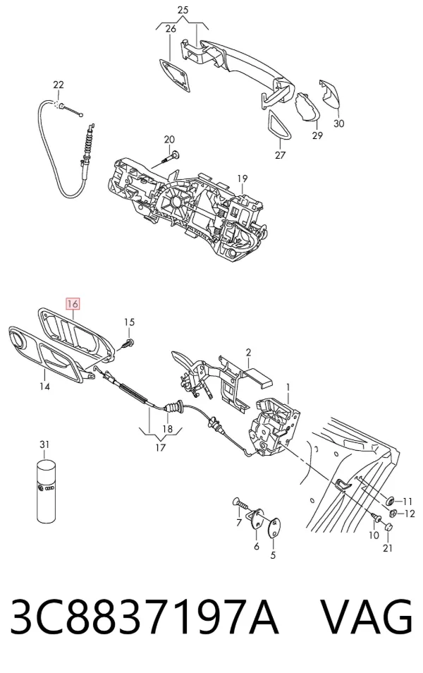  3C8837197A VAG