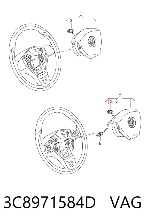  3C8971584D VAG