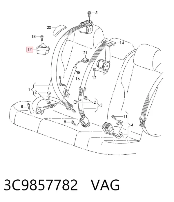  3C9857782 VAG