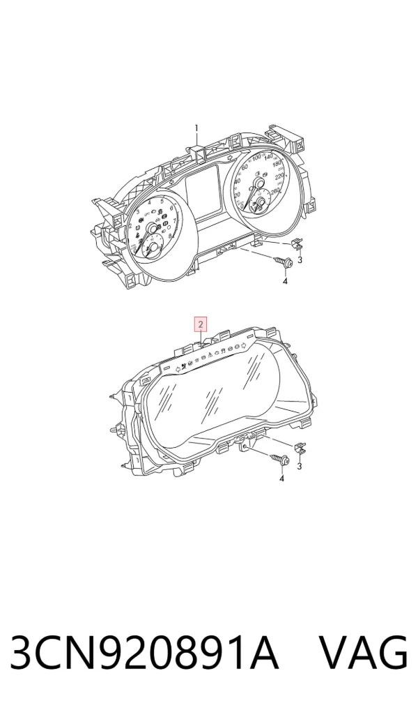 Панель приборов 3CN920891A VAG
