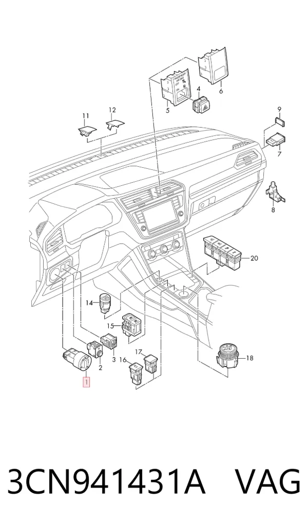  3CN941431A VAG