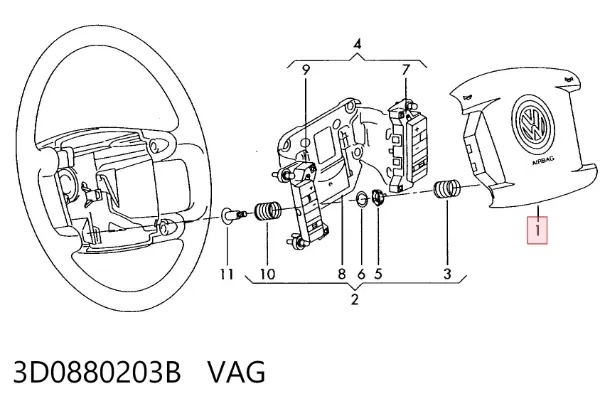  3D0880203B VAG