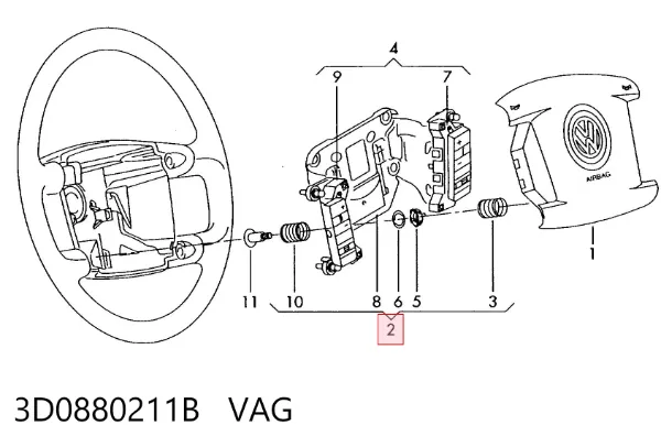  3D0880211B VAG
