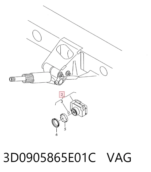 Замок зажигания 3D0905865E01C VAG