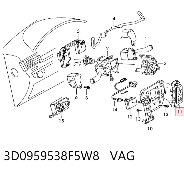  3D0959538F5W8 VAG