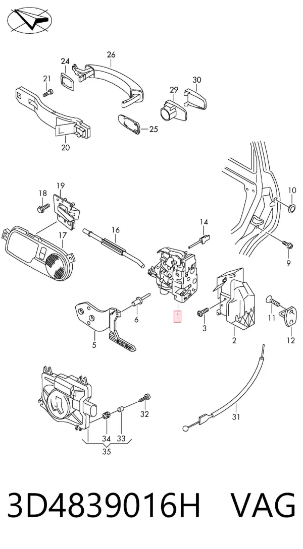  3D4839016H VAG