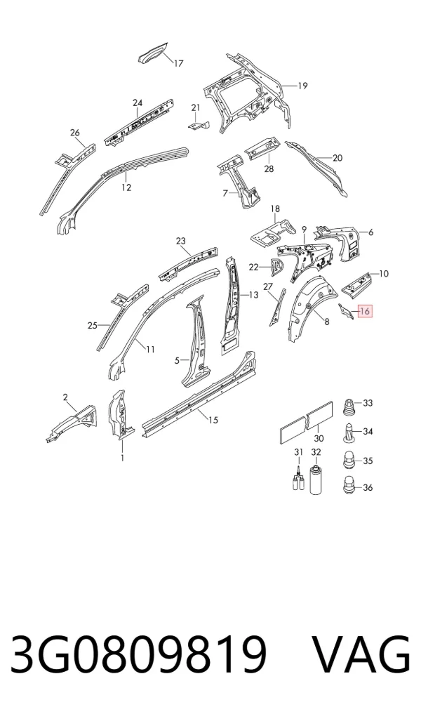  3G0809819 VAG