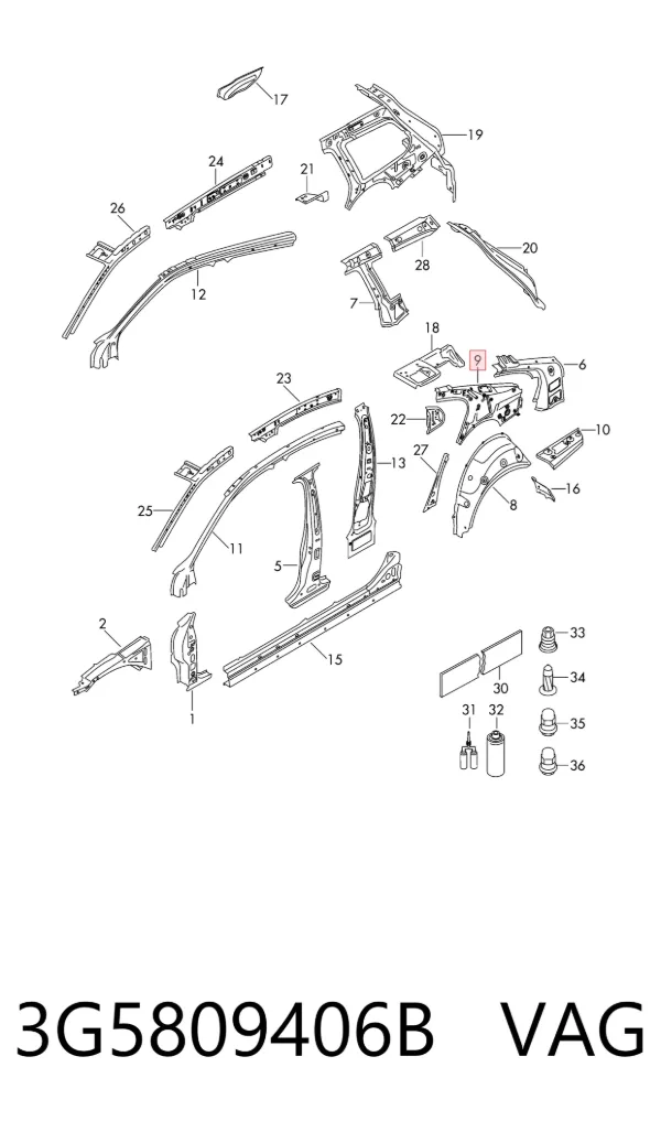  3G5809406B VAG