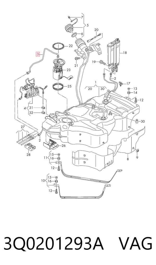  3Q0201293A VAG