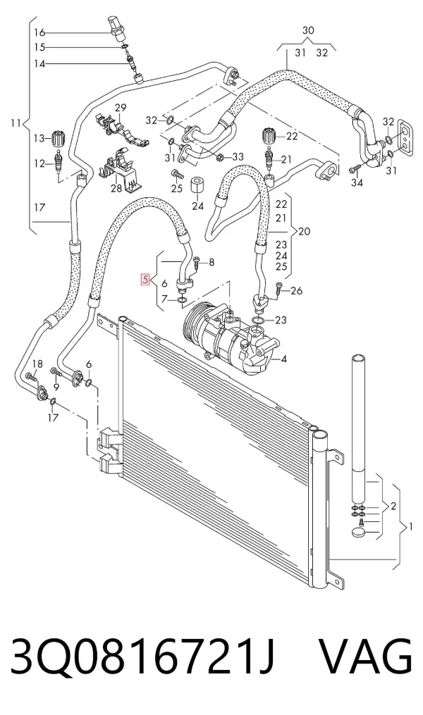  3Q0816721J VAG