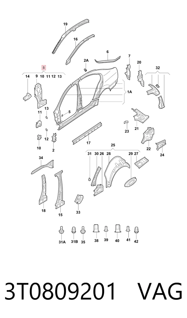  3T0809201 VAG