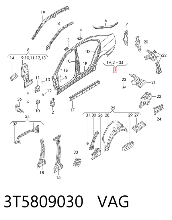  3T5809030 VAG