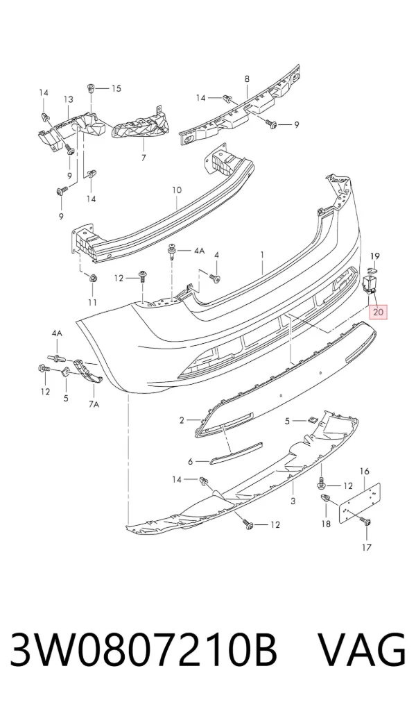  3W0807210B VAG