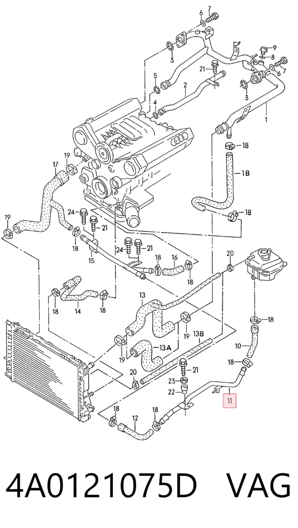  4A0121075D VAG