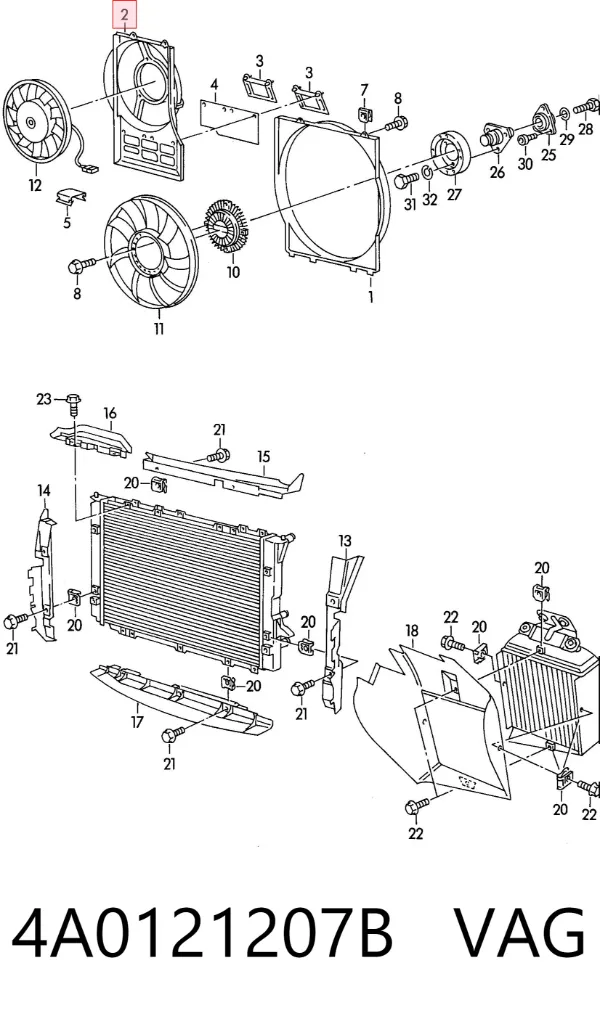  4A0121207B VAG
