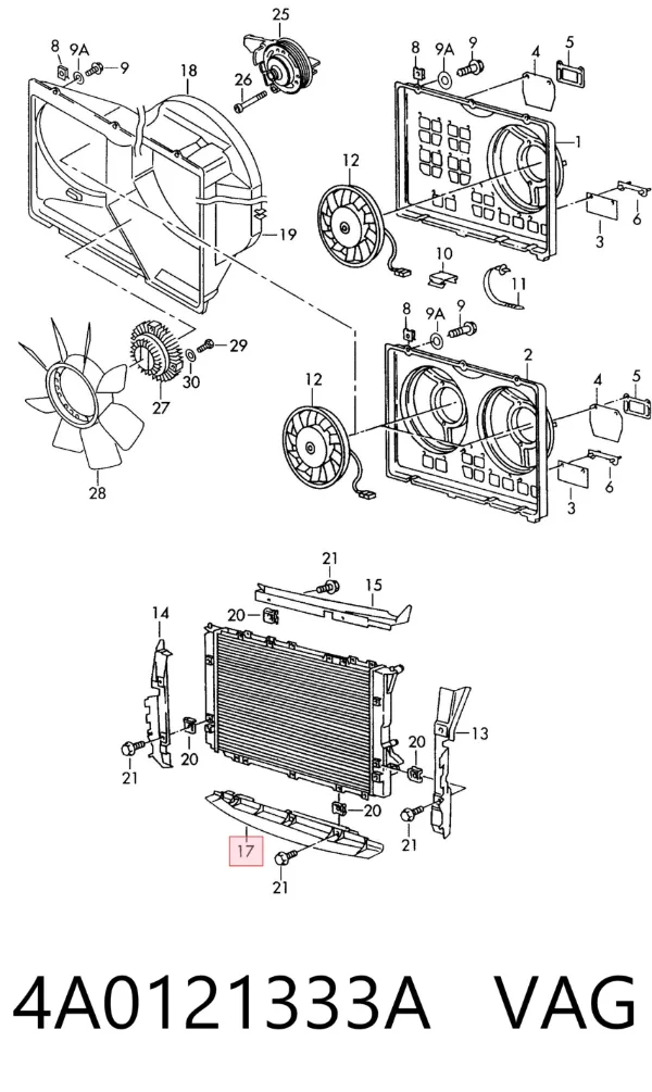  4A0121333A VAG