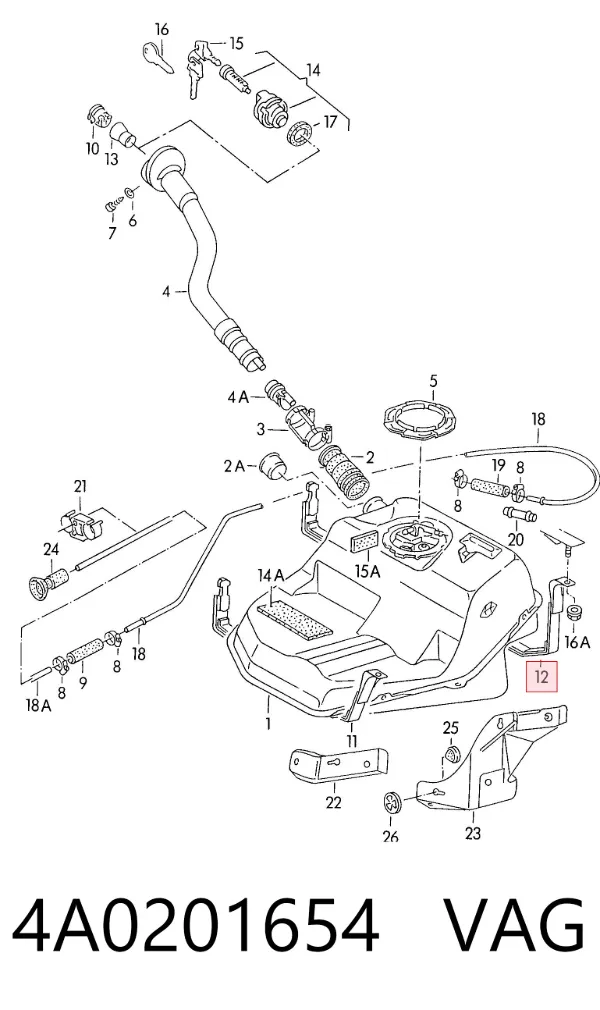  4A0201654 VAG