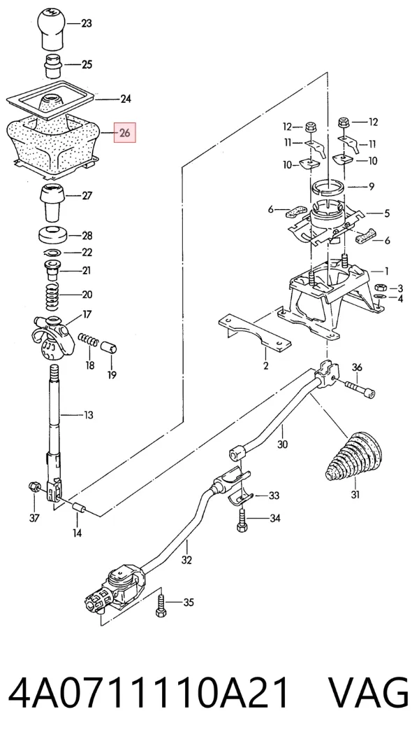  4A0711110A21 VAG