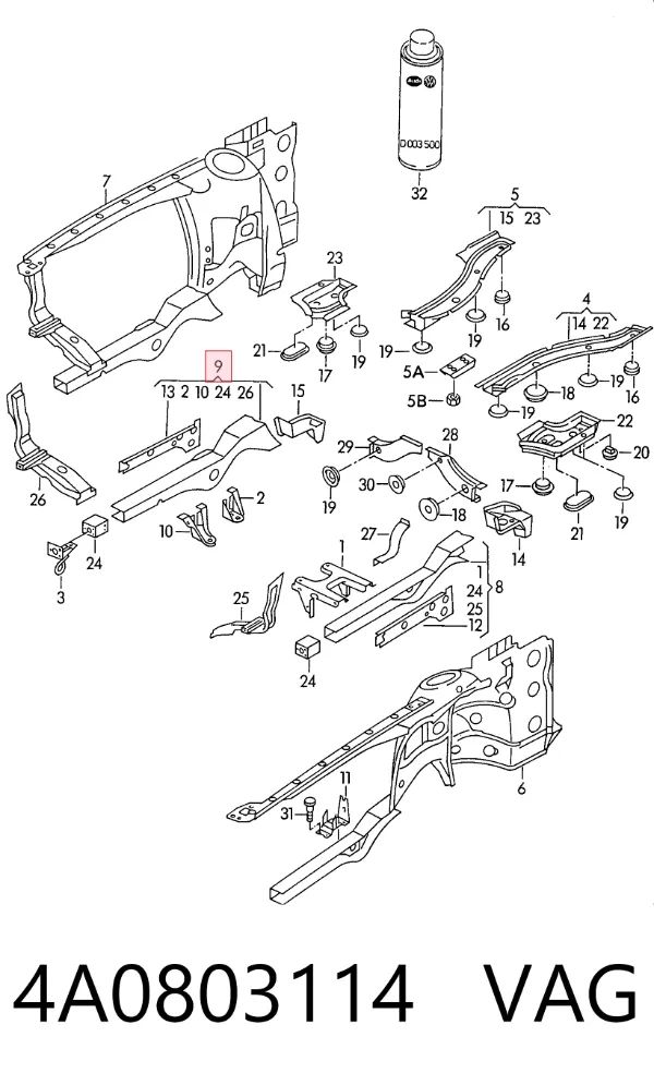  4A0803114 VAG