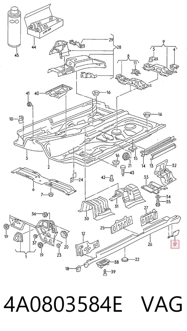  4A0803584E VAG