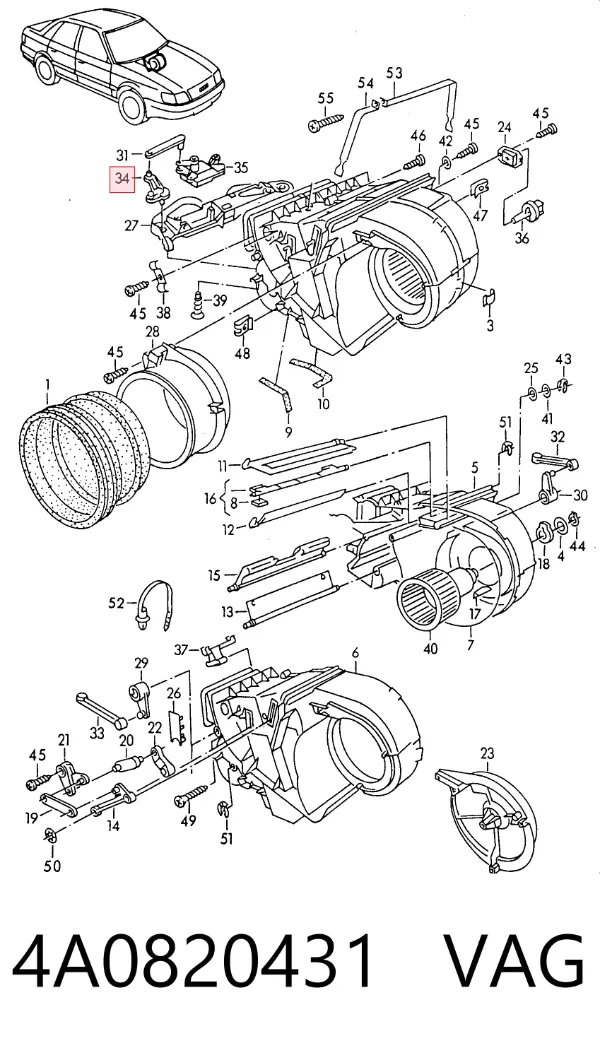  4A0820431 VAG