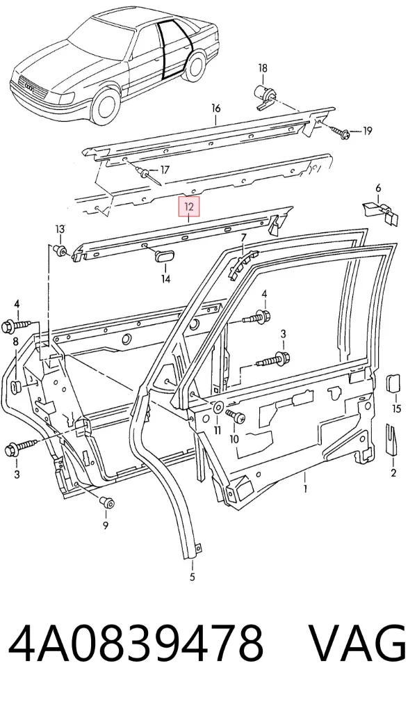  4A0839478 VAG