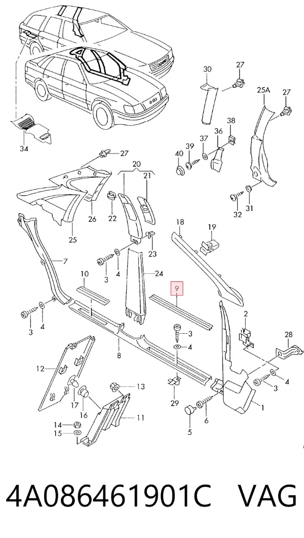  4A086461901C VAG