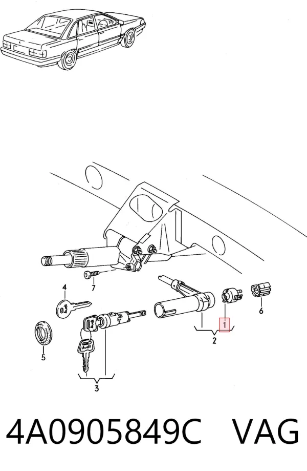 Контактная группа 4A0905849C VAG