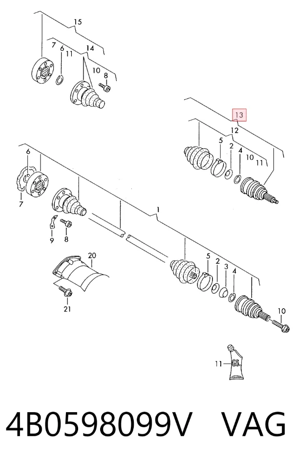  4B0598099V VAG