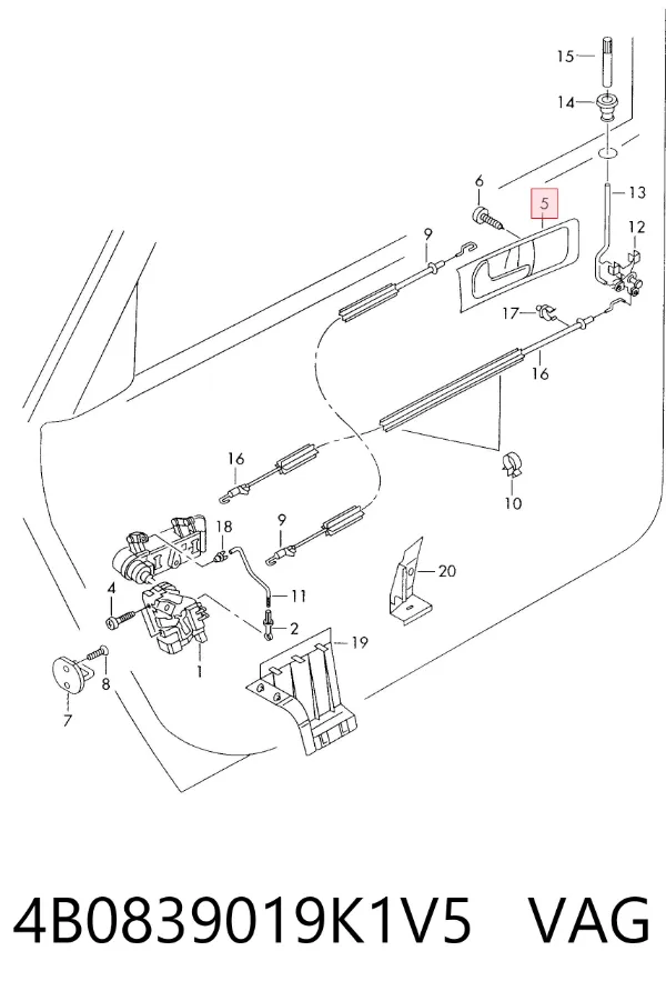  4B0839019K1V5 VAG