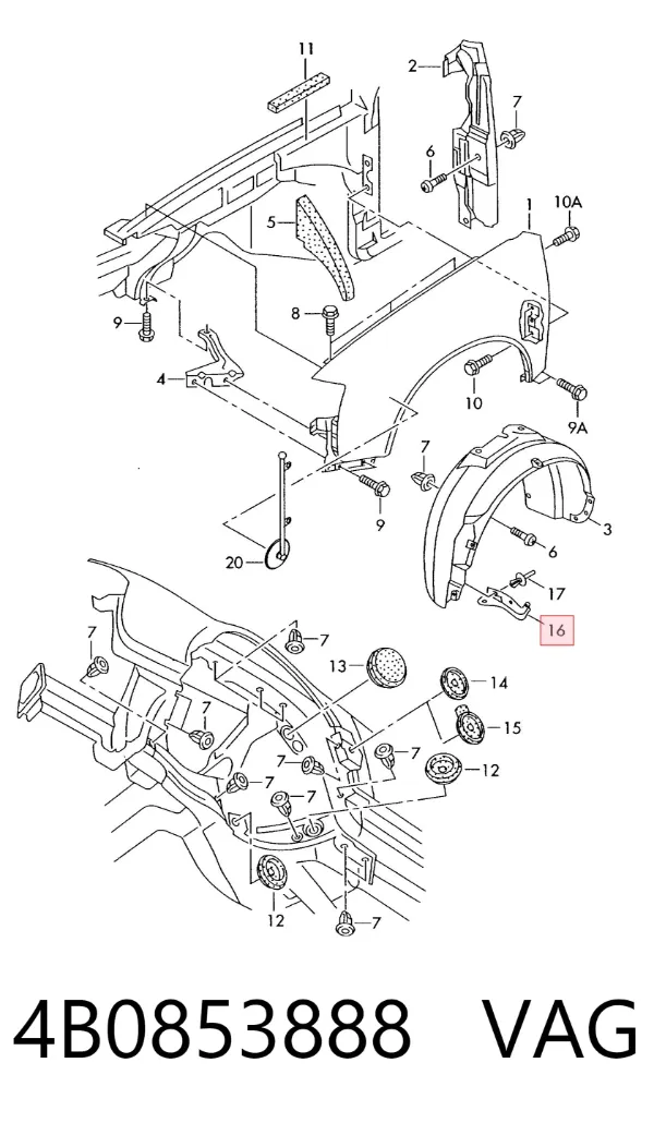  4B0853888 VAG