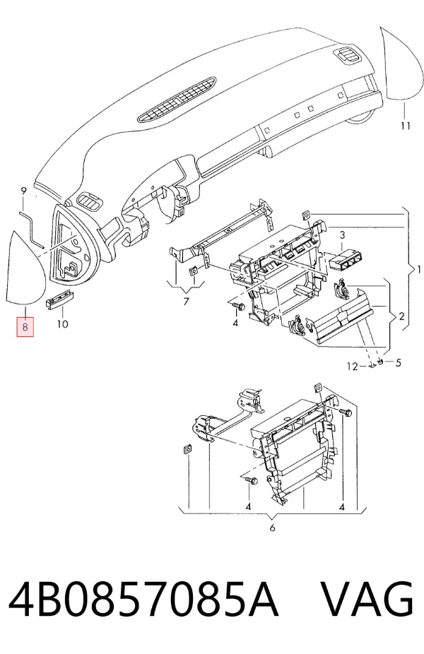  4B0857085A VAG