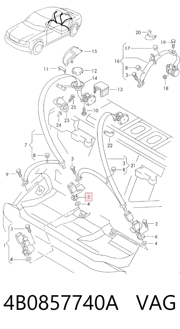  4B0857740A VAG