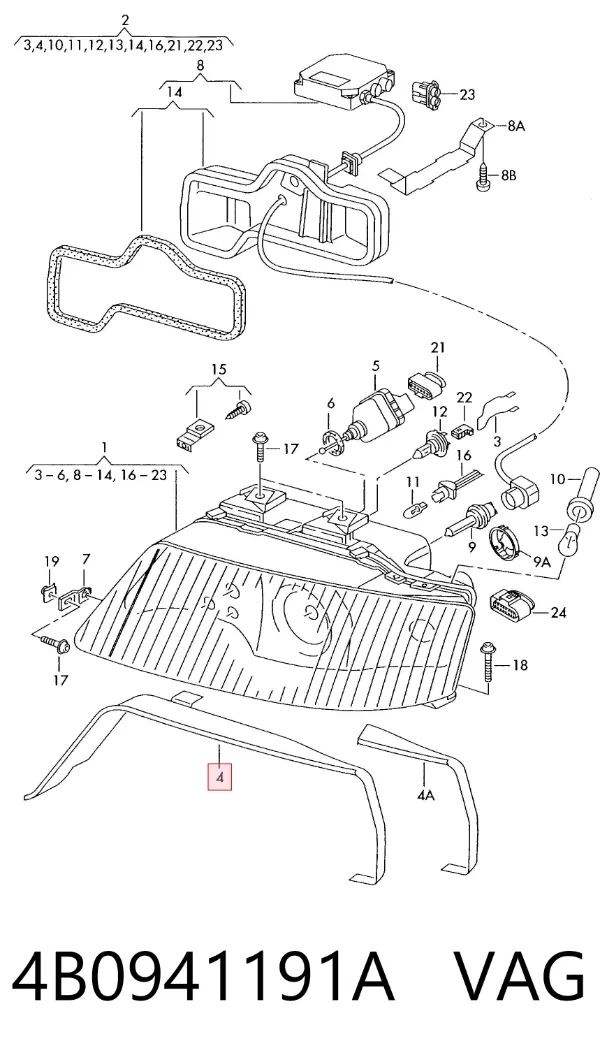  4B0941191A VAG