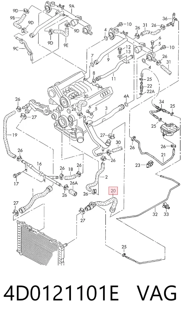  4D0121101E VAG