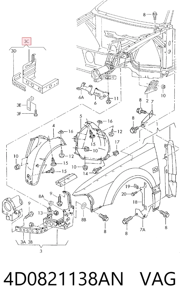  4D0821138AN VAG